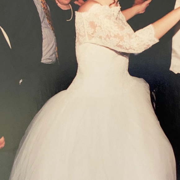 1999 Amsale Couture NYC Wedding Dress SIZE 14 - Picture 5 of 7